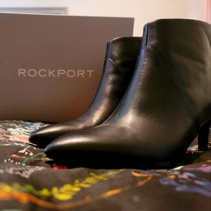 Rockport, Black Booties, Size 7.5 M